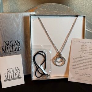 Nolan Miller Silver Necklace with Elegant Pendant